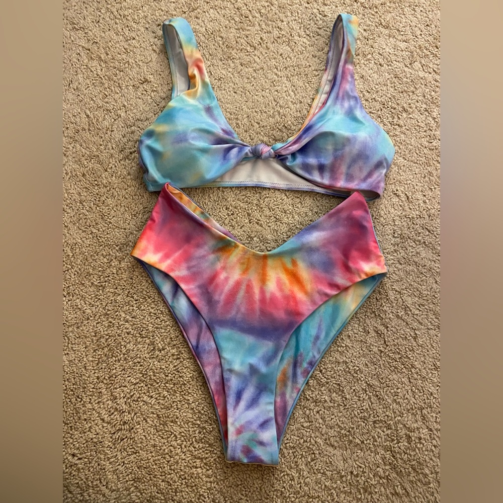 SOLD !! 2/$20 Tie Dye Cheeky Bikini